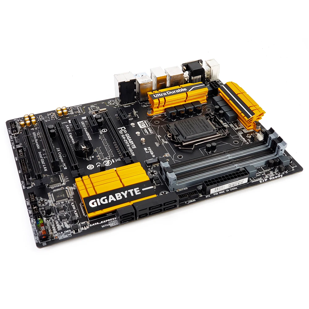 Gigabyte GA Z97X UD3H рабочего Материнская плата Z97 LGA 1150 Core i7 i5 i3 DDR3 32G SATA3 USB3.0 M.2 SATA express блок