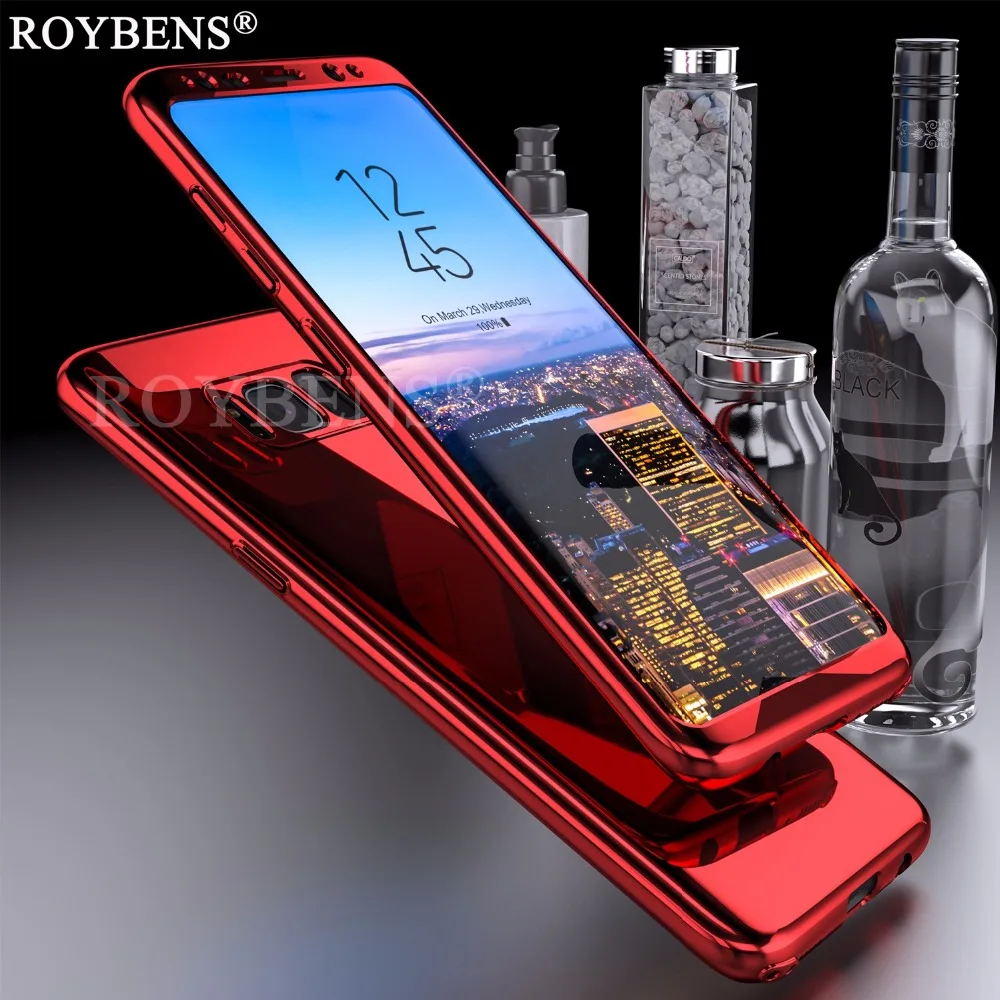 Для samsung Galaxy S8 чехол Роскошные Roybens ультра тонкий Блестящий зеркальный 360 полная