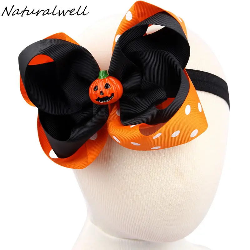 Naturalwell девушка Тыква искусственная повязка на голову Хэллоуин День благодарения