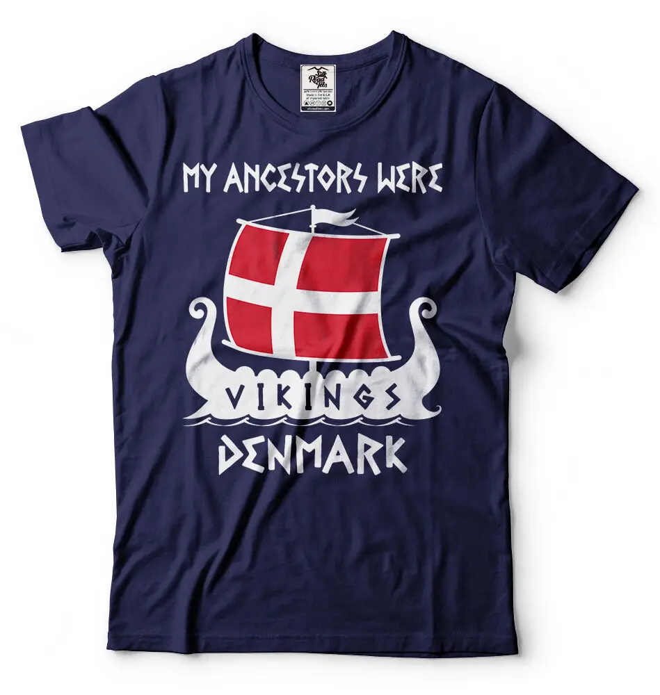 Vikings Denmark Heritage футболка Viking предок викингов веер классная подарок| |