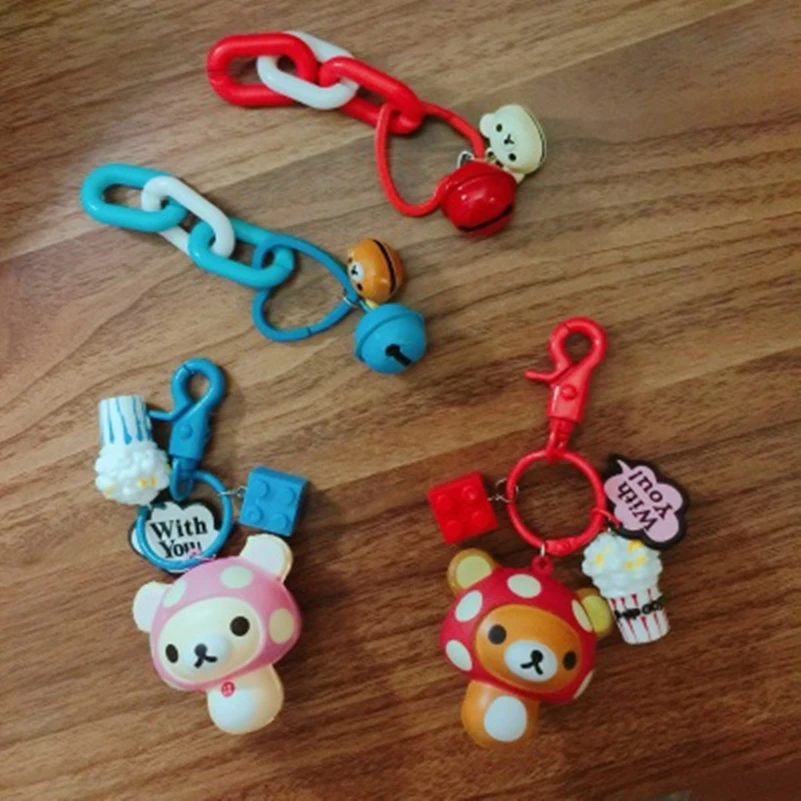 Tanduzi 100 шт Kawaii цветной окрашенный брелок для ключей аксессуар металлическая в форме сердца брелок для ключей 30 мм