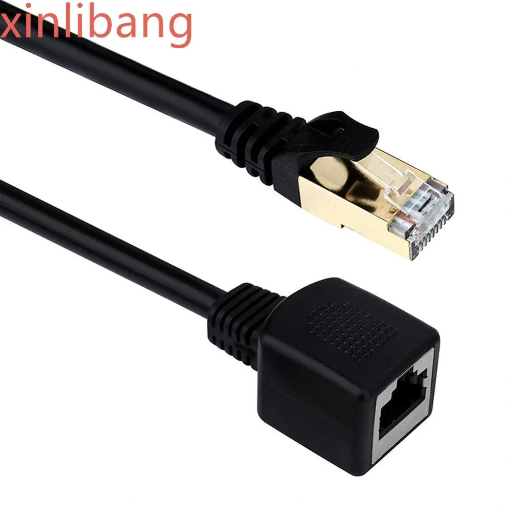 Ethernet удлинитель Vandesail CAT7 RJ45 мужчин и женщин экранированный LAN сетевой патч корд с