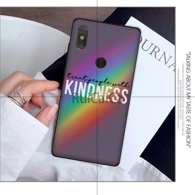 Ruicaica Harry Styles Treat People With Kindness Unique Design Phone Cover for Xiaomi Mi 8 SE 6 Note 3 MIX 2 2S | Мобильные телефоны