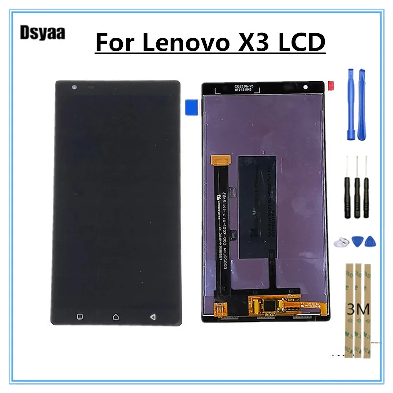 Для Lenovo Vibe X3 X3c50 X3c70 X3a40 ЖК дисплей сенсорный экран Замена 5 дюймов ЖК|Экраны для