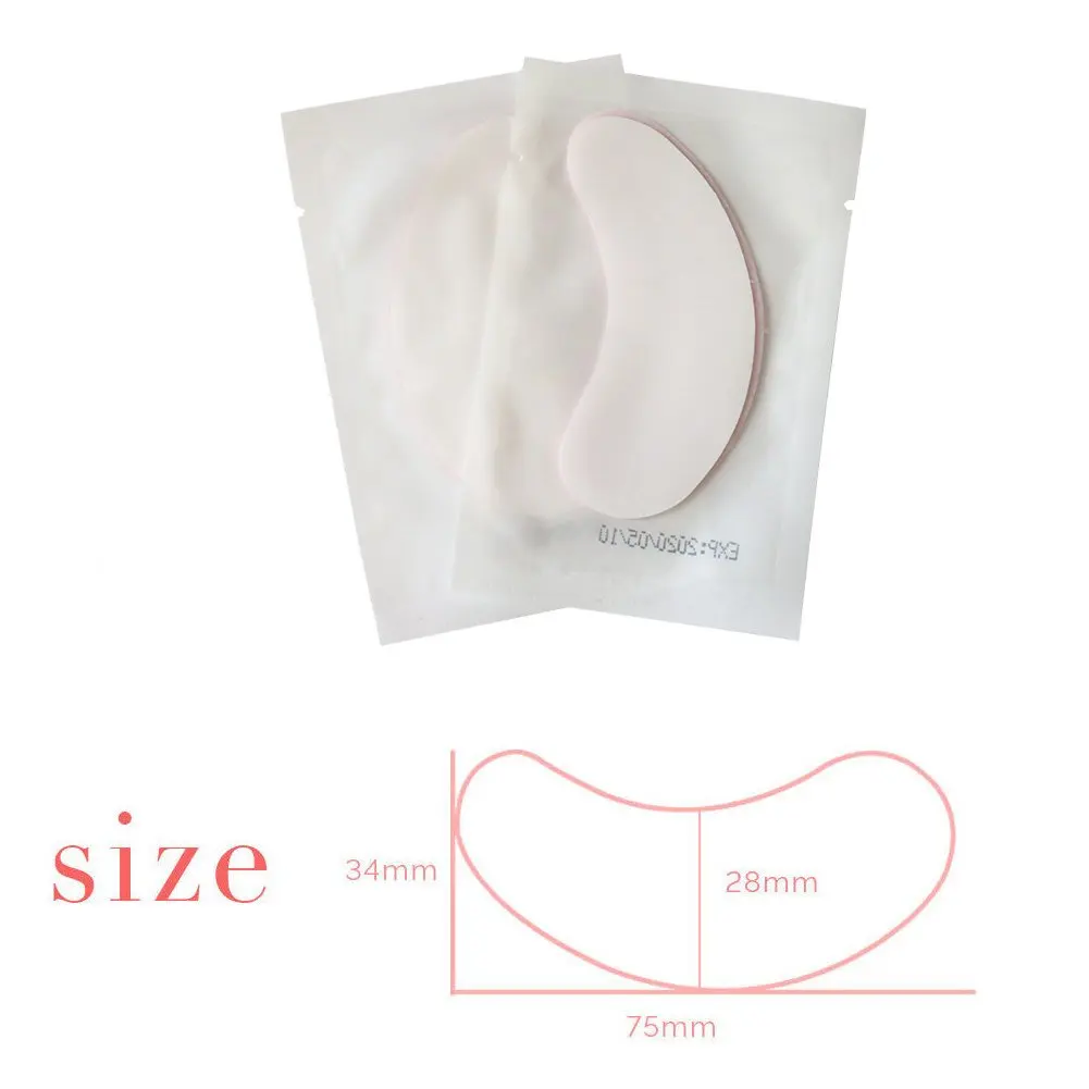 Professional 50 Pairs Eye Pads Eyelash Extension Under Eye Gel Salon Lint Free Patches Eye Mask Make-Up Tools for Eye Lashes