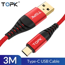 TOPK AN42 2 м 3 м usb type C кабель для мобильного телефона USB C кабель 3 А Быстрая зарядка 3,0 Быстрая зарядка USB-C кабель type C TOPK AN42 2 м 3 м usb type C кабель для мобильного телефона USB C кабель 3 А Быстрая зарядка 3,0 Быстрая зарядка USB-C кабель type C