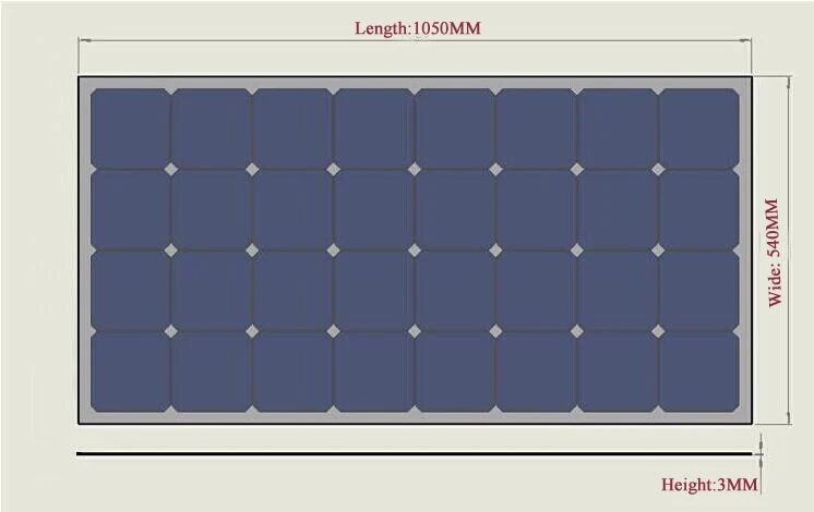 Панель солнечных батарей 100 Вт монокристаллическая панель гибкая высокая