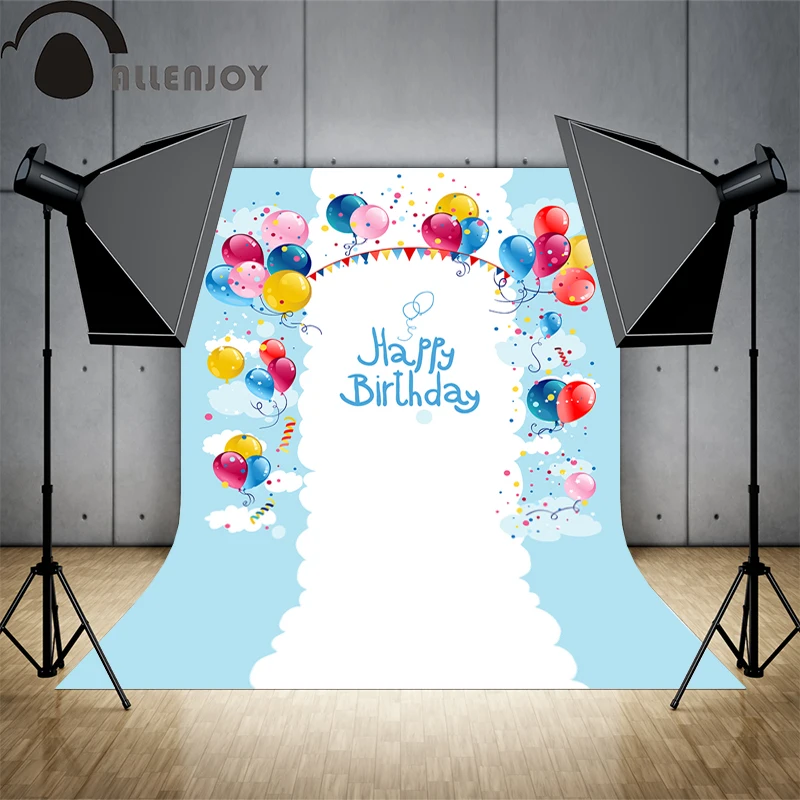 Allenjoy фоны для фотографий День рождения воздушные шары флаги Симпатичные детские