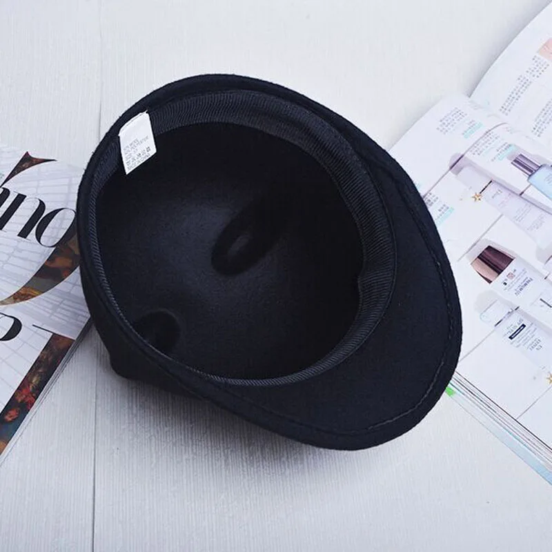 Новинка 2017 модная Высококачественная шерстяная женская шапка Fedora осенне-зимняя