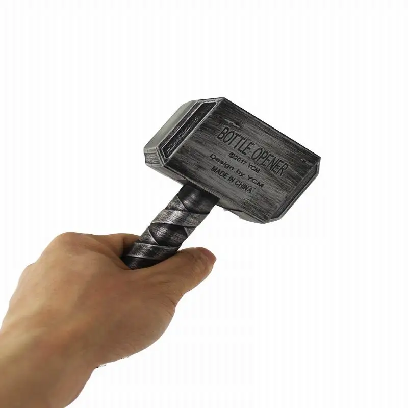 New fashion Beer Bottle Openers Wine Corkscrew Beverage Wrench Creative Thor Hammer Shaped For Dinner Party Bar tools | Дом и сад