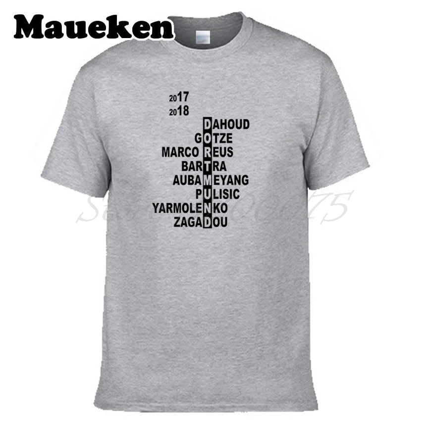 Мужская 2017/2018 Боруссия Футболка Дортмунд отряд кроссворд Марко Реус Aubameyang Pulisic