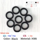 Резиновое уплотнительное кольцо CS 1,5*10 мм, 10 шт., шайба, уплотнители, пластиковая прокладка, силиконовое кольцо, пленка, масляная и водная уплотнительная прокладка, кольцо из Материала NBR