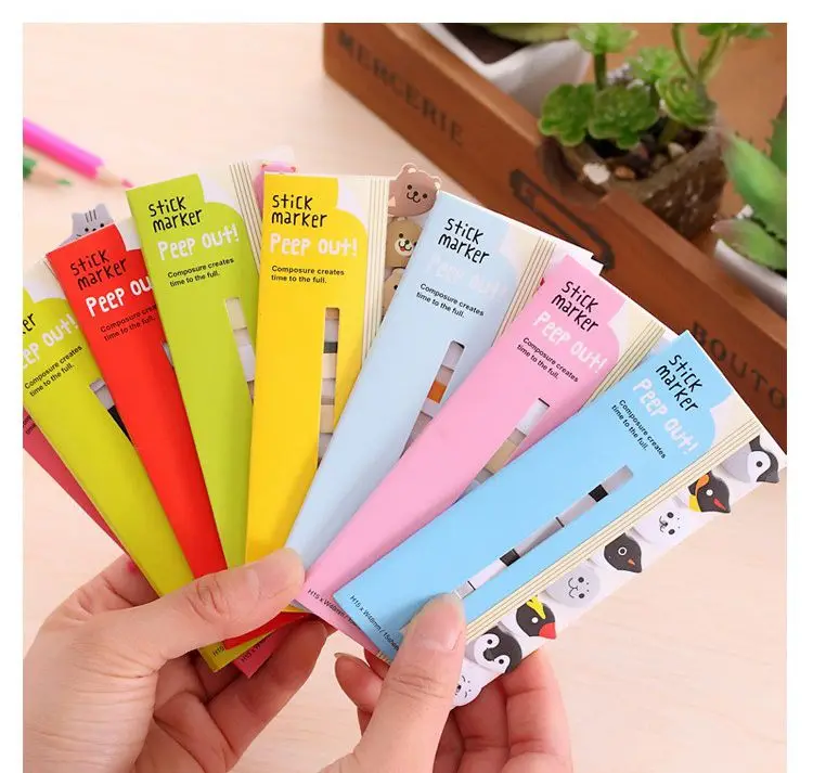 8pcs/lot 12.5x5cm small size Cute Kawaii post it Stickers Bookmark Flag Memo Sticky Notes Pads Papeleria Stationery gifts S19047 |