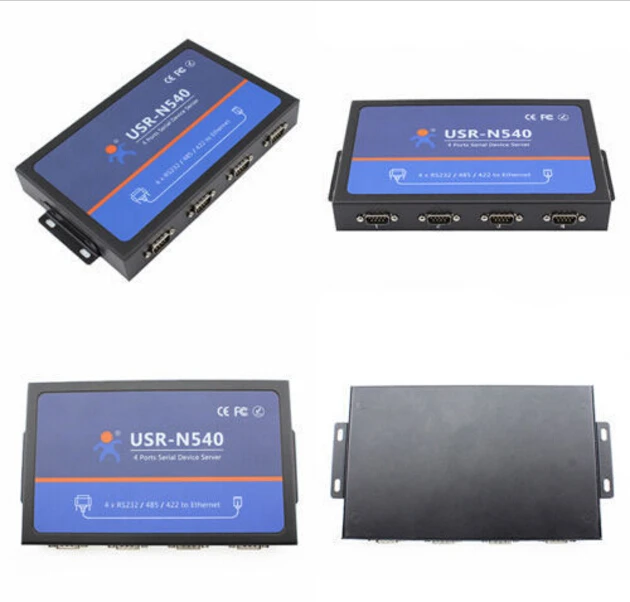 USR N540 RS232 серийный Rj45 преобразователь 4 порта Серийный RS485 RS422 в Lan Ethernet Поддержка