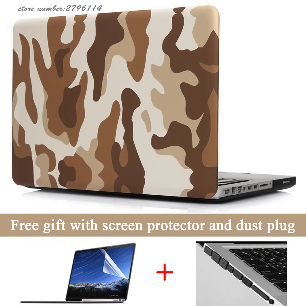 Для Macbook Air 11 13 Чехол военный камуфляж Жесткий пластиковый защитный чехол для Apple Laptop Pro 13 15 с дисплеем retina 12 дюймов