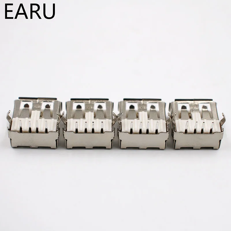 10 шт. разъёмы USB 2 0 4 контакта тип А гнездо|Соединители| |