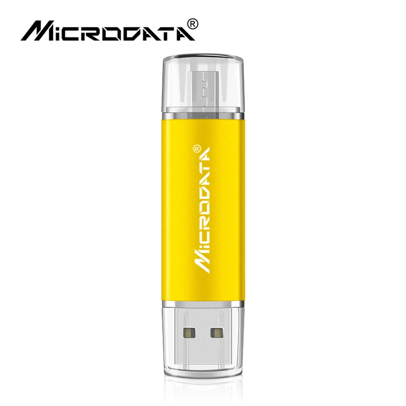 Golden Новинка, OTG USB флеш-накопитель, 4 ГБ, 8 ГБ, 16 ГБ, 32 ГБ, 64 ГБ, 128 ГБ, для Android/Tablet/PC, USB 2,0, флешки, высокое качество, флеш-накопитель - Цвет: Golden
