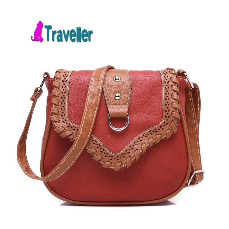 Новый 2017 Ретро Выдалбливают Креста Тела Сумка Леди Старинные Мешок Женской Моды