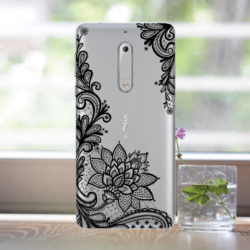 Для Nokia 5 Case 2017 мягкие из термополиуретана с принтом чехол для телефона Cover