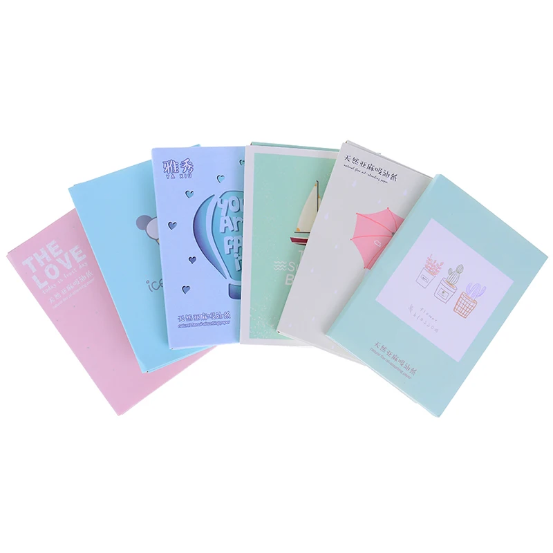 

50pcs Korea Cute Cartoon Face Paper Absorb Blotting Facial Cleanser Tissue Papers Makeup Cleansing Oil Absorbing Face Tools