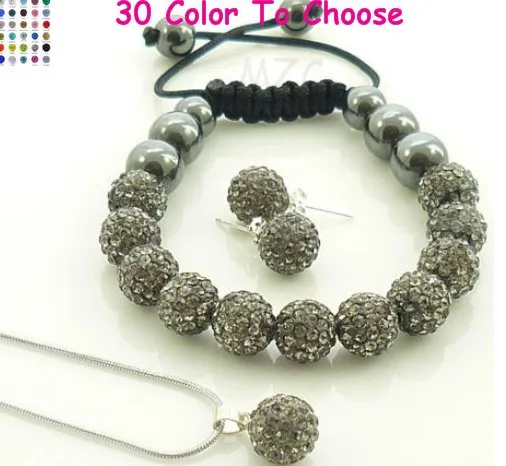 Горячая 10 мм смешанный цвет белый синий красный разноцветный набор ожерелье