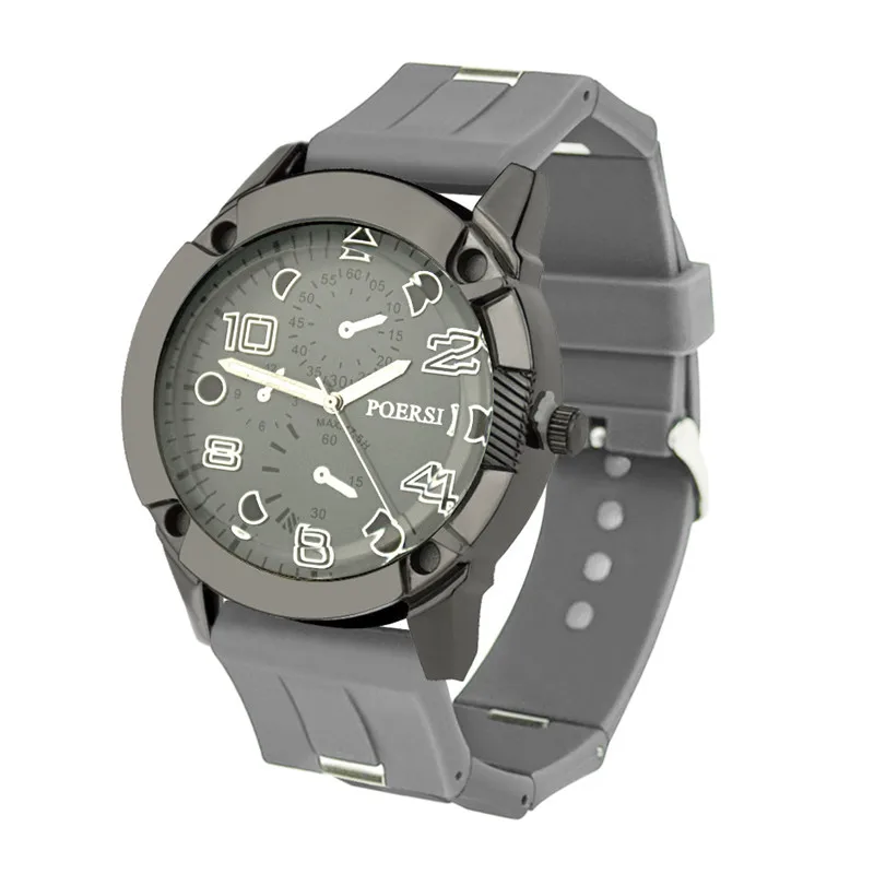 Модные наручные часы силиконовый кварцевый ремешок повседневные для пары