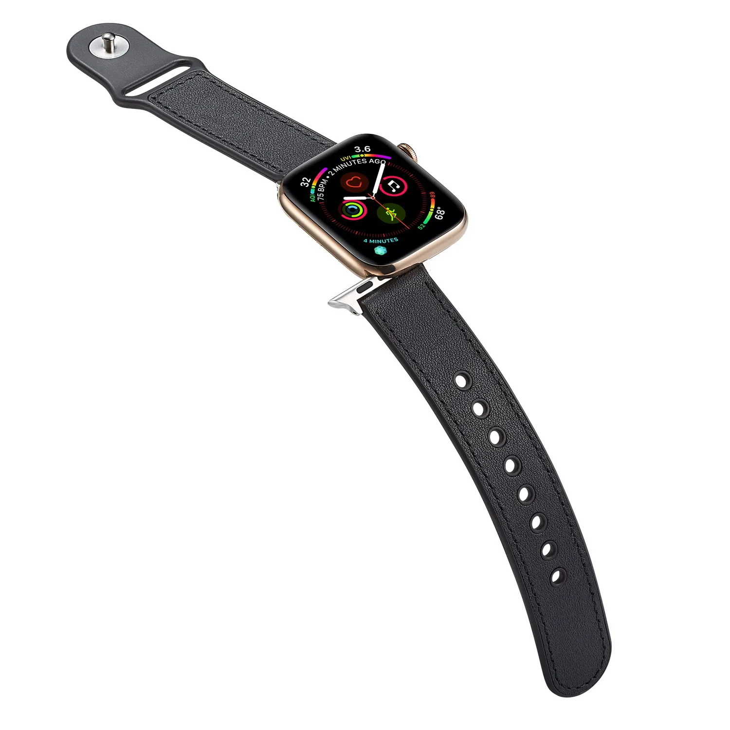 Кожа+ силикон correa для Apple Watch 4 ремешок 42 мм 38 мм 44 мм 40 мм браслет iwatch Band 3 2 аксессуары