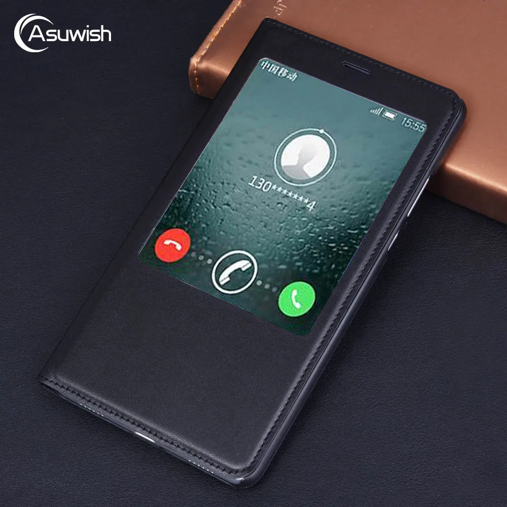 Чехол-книжка Asuwish кожаный чехол для Huawei Honor Note 8 V8 Max Note8 V8max 6 дюйма умный тонкий