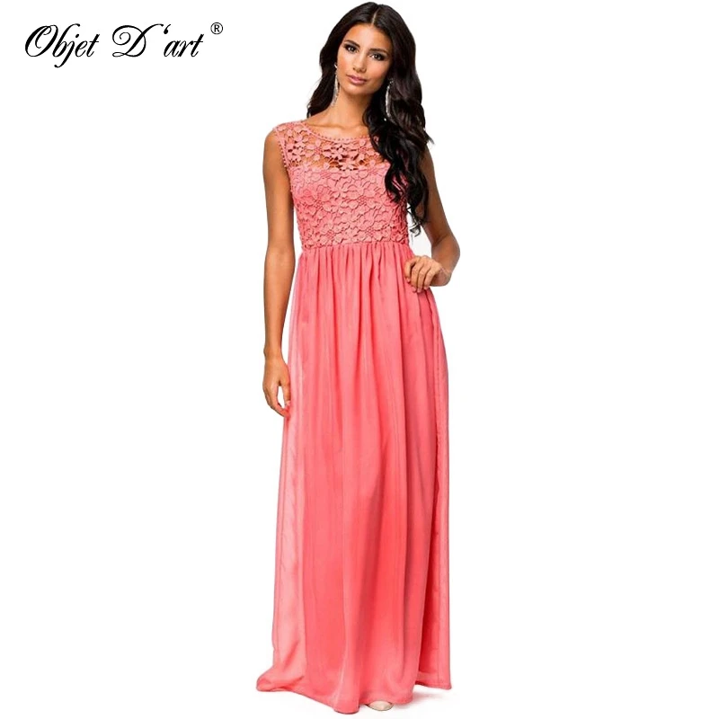 Летнее платье с низким вырезом на спине кружева для женщины. Круглый воротник и