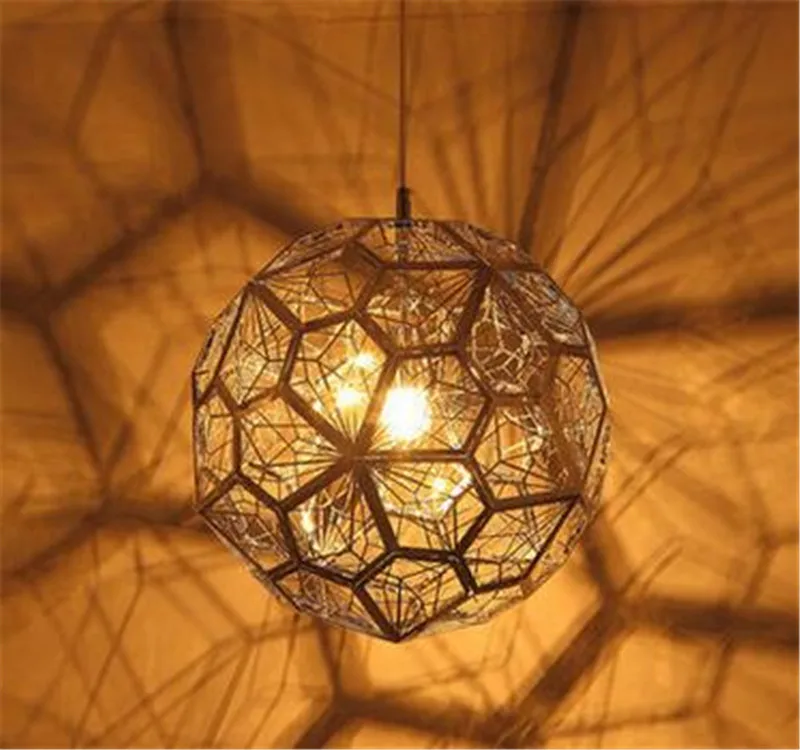 Винтажная Подвесная лампа из нержавеющей стали E27 в стиле лофт креативный