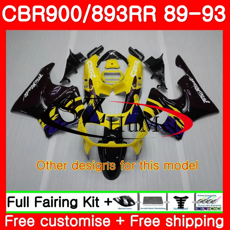 Корпус для HONDA CBR893RR CBR900RR 89 90 91 92 93 114SH18 CBR900 CBR893 RR 1989 1990 1991 1992 1993 обтекатель Repsol