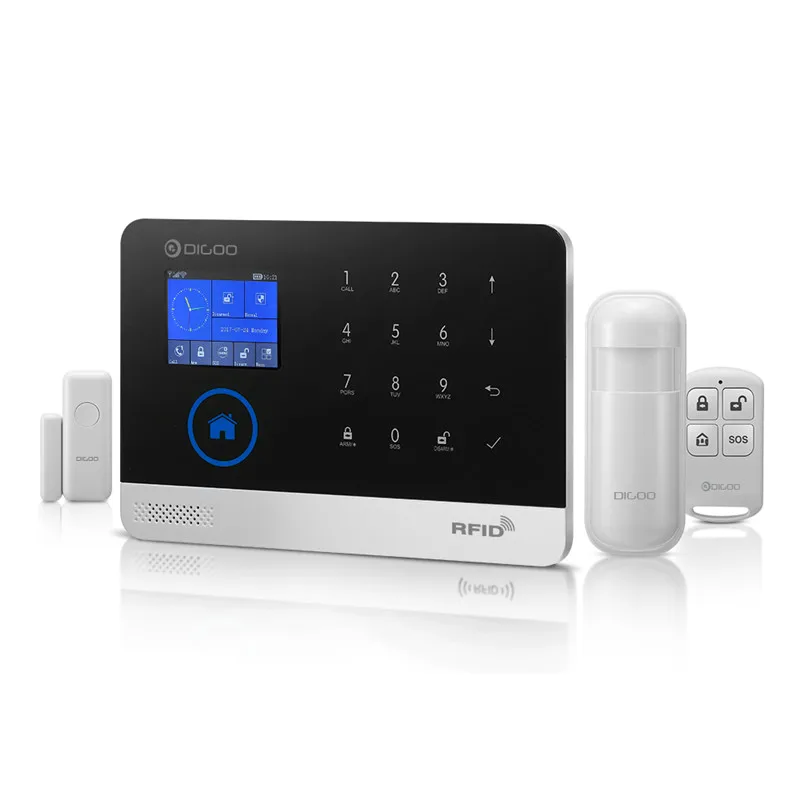 DIGOO DG-HOSA беспроводной GSM& wifi умный дом Охранная сигнализация комплекты инфракрасный датчик движения дверной сигнал с управлением приложением