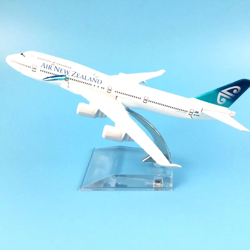 16 см сплав металла воздуха Новая Зеландия Airlines модель самолета Boeing 747 B747 400 Airways w