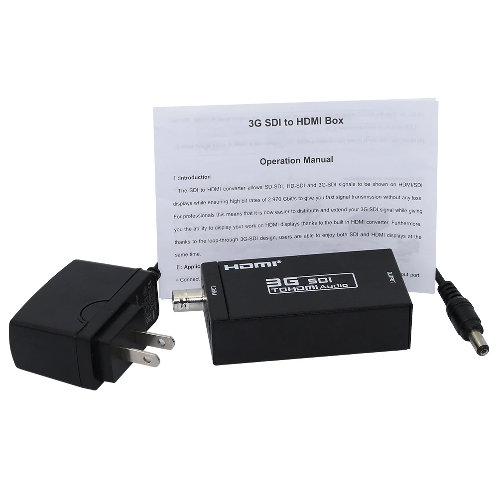 1 шт. Mini SDI в HDMI конвертер HD SDI/3G адаптер поддерживает 720p 1080p с адаптером|sdi to hdmi|sdi hdmi