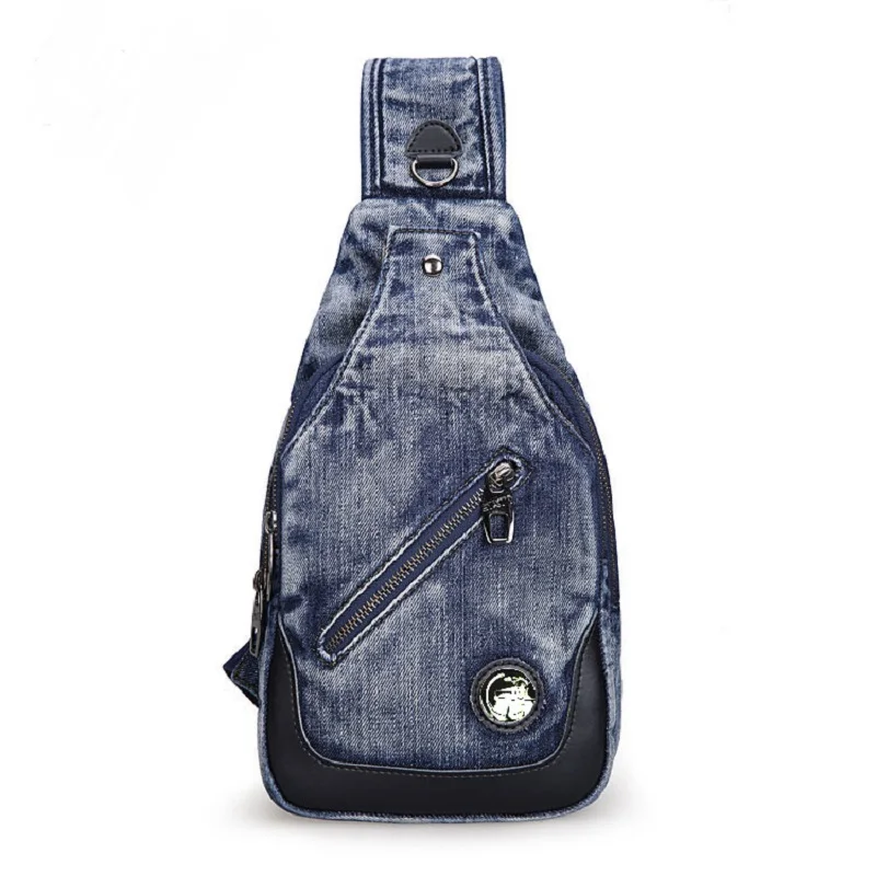 Винтажные модные повседневные сумки мессенджеры на одно плечо джинсовые