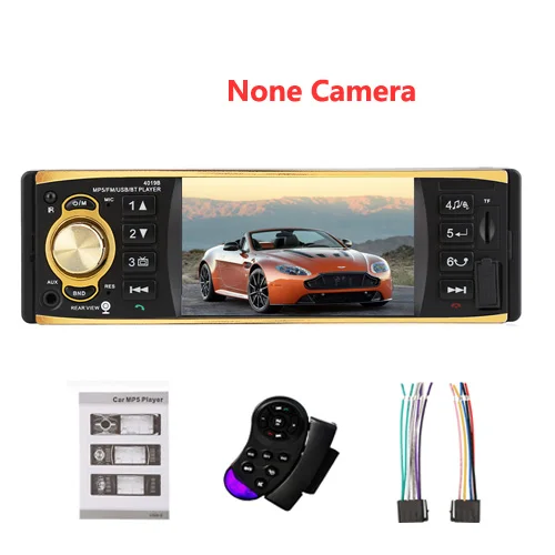 Car Radio Only Camecho Автомагнитола 1 din 4022D авторадио FM радио автомобильный аудио плеер 4,1 ''Bluetooth Автомагнитола с камерой заднего вида дистанционное управление - Цвет: Car Radio Only