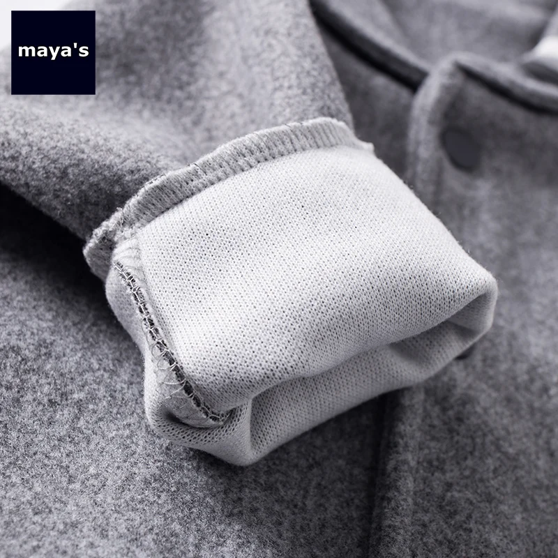 Mayas/модное серое теплое весеннее пальто для мальчиков Новая мягкая повседневная