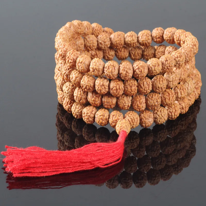 Sennier the finest five Pu Tizi beads браслет 8 мм Натуральная рудракша Mala japa rosary prayer bracelets Boutique|bead