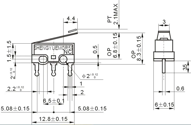 G70Y Высокое качество 20 шт./лот 3PIN 2A 125V G70 мини-светильник сенсорный переключатель для переключателя мыши в убыток