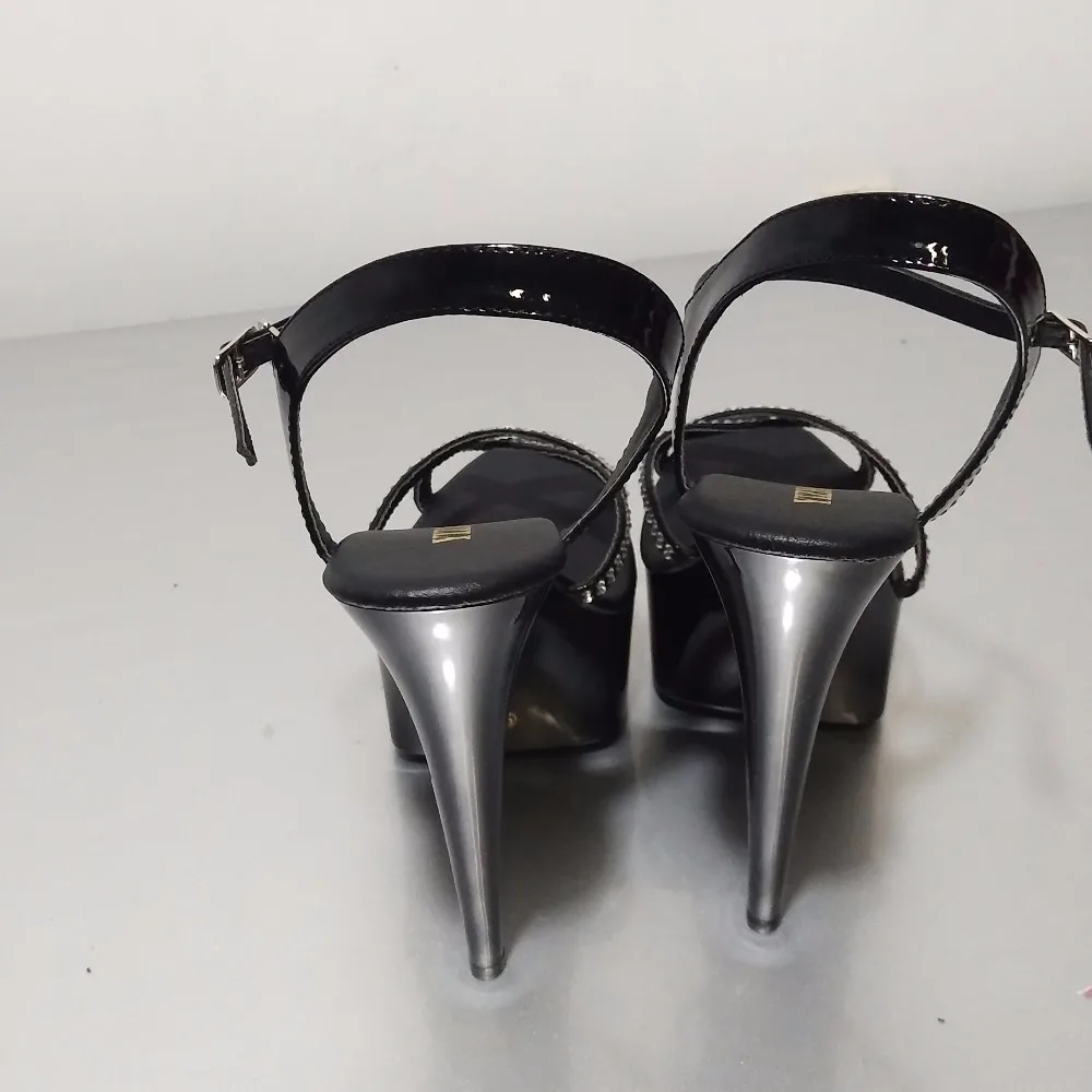 Women's High Heel Sandals - 15cm Thin Heels - 5cm Platform - Ankle Strap - Summer Fashion Pumps for Dancing image 5
