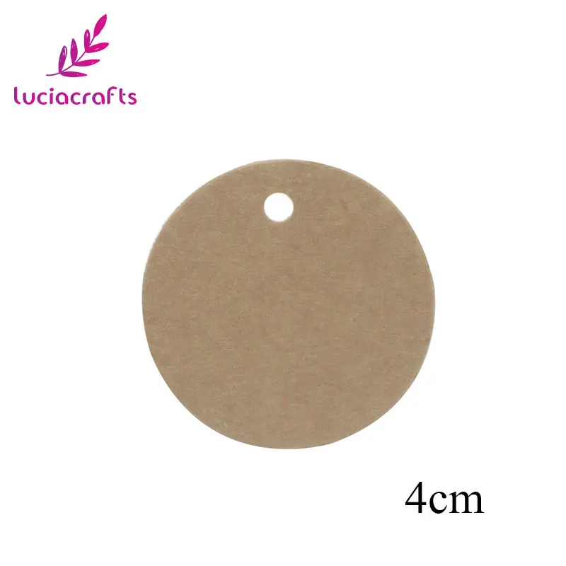 Size 8 48pcs Lucia crafts 48 шт./лот много стилей крафт-бумаги бирки для DIY свадебный подарок декор теги ценники багажные бирки имя метки I0816 - Цвет: Size 8 48pcs