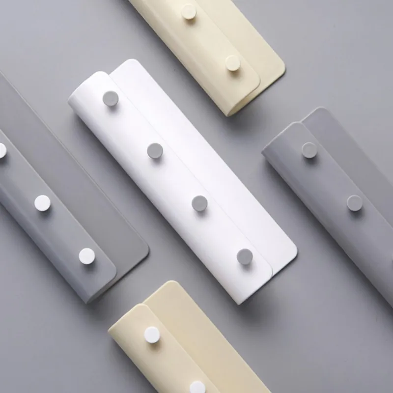 Bathroom Organizer 3 Colors Glue No Nail Wall Key Hanger Entrance Storage Racks | Дом и сад