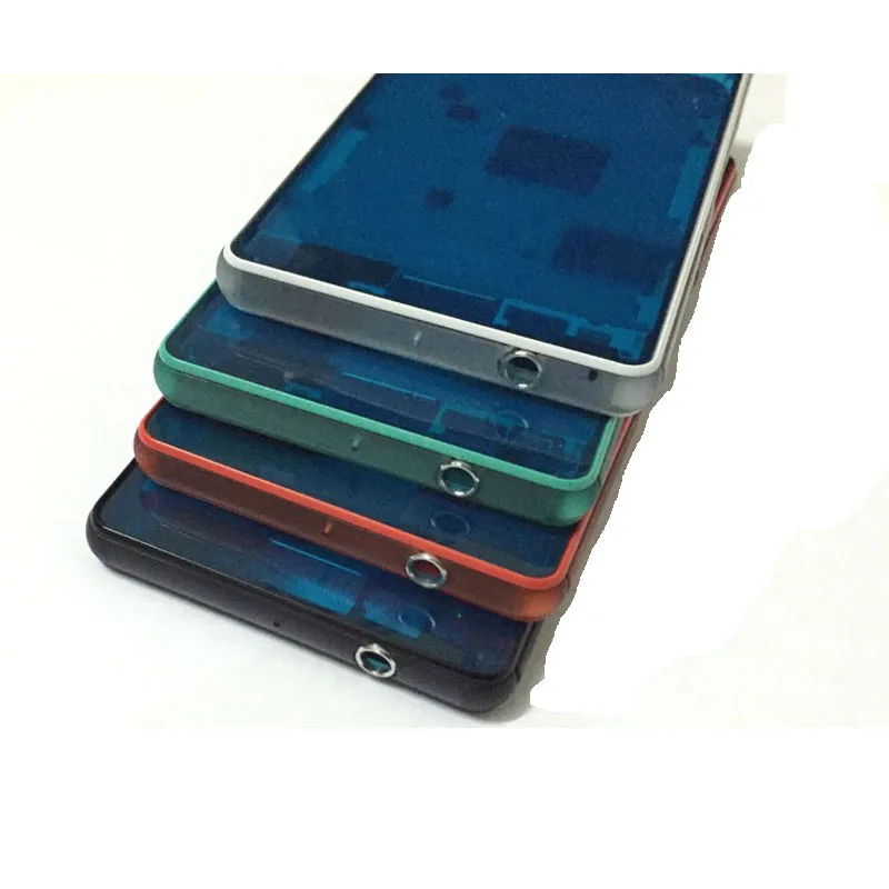 Для Sony Xperia Z3 Compact Z3 Mini d5803 d5833 корпус крышка рамка Передняя Лицевая панель средняя рамка