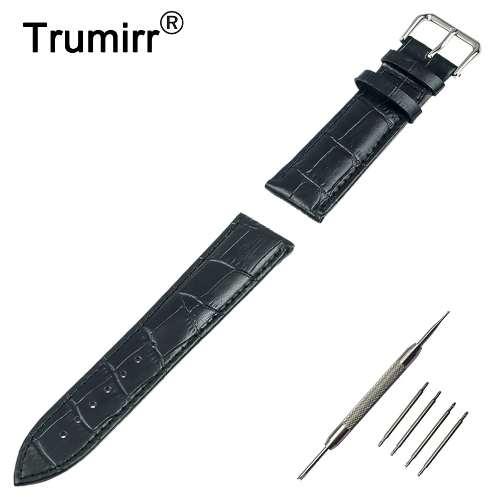 Ремешок для наручных часов из натуральной кожи с крокодиловой текстурой Moto 360 2 42