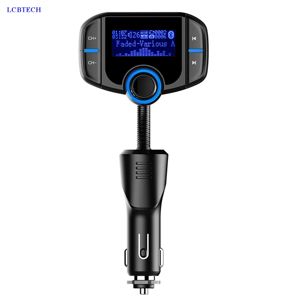Автомобильный FM-трансмиттер с Bluetooth громкой связью mp3-плеер быстрым USB-зарядным