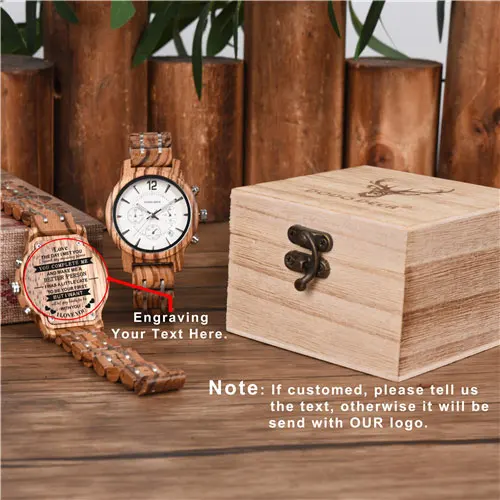 DODO DEER Luxury Women Watch Classic Wood Metal Chronograph Auto Date Display Relogio Feminino Top Brand Dropship DIY C01 - Цвет: Custom