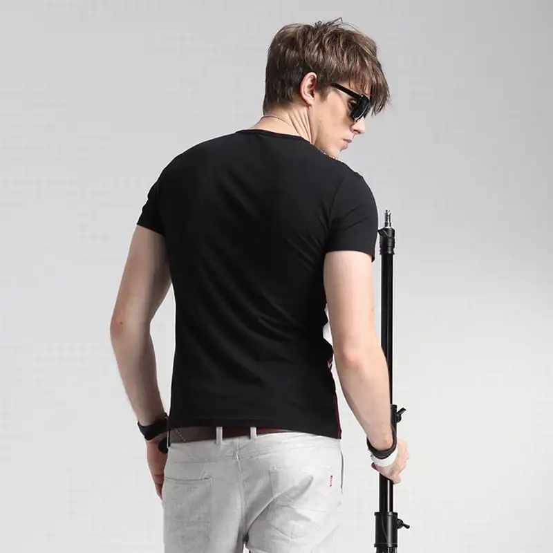 2018 Лето Европа Новый Стиль Мода Повседневная футболка бренд High-End Костюмы круглым