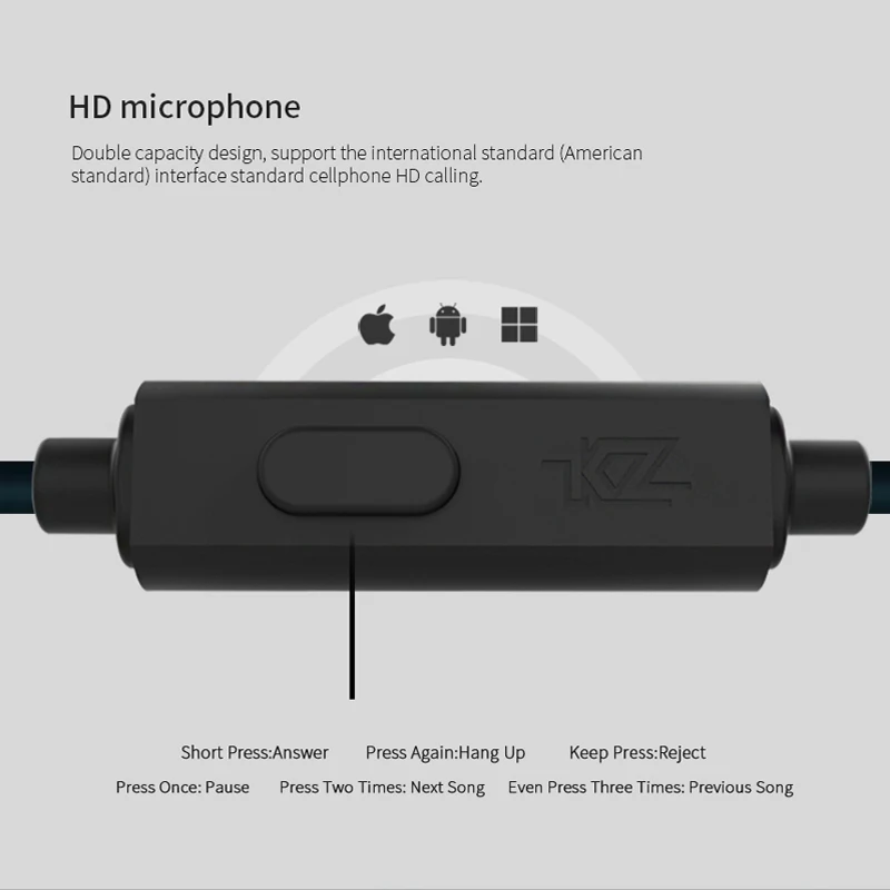 Плотным верхним ворсом KZ ZS6 Quad драйвер наушники с высокой точностью Экстра бас