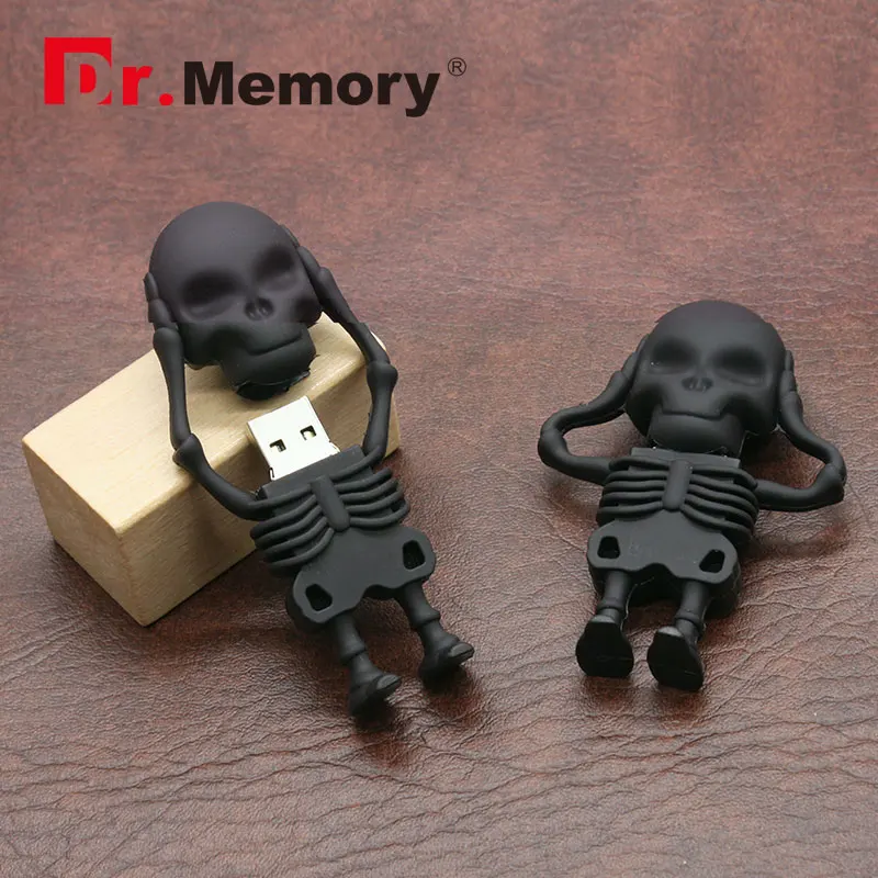 Dr. Памяти USB флэш накопитель круто 64 Гб/32 ГБ/16 ГБ/8 ГБ 2 0 скелет память флеш диск Stick