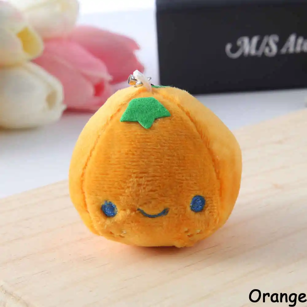 orange Мини размер ананас кукла кулон для ребенка Колыбель лучшие детские развивающие игрушки Дайте детям знать фрукты и овощи - Цвет: orange